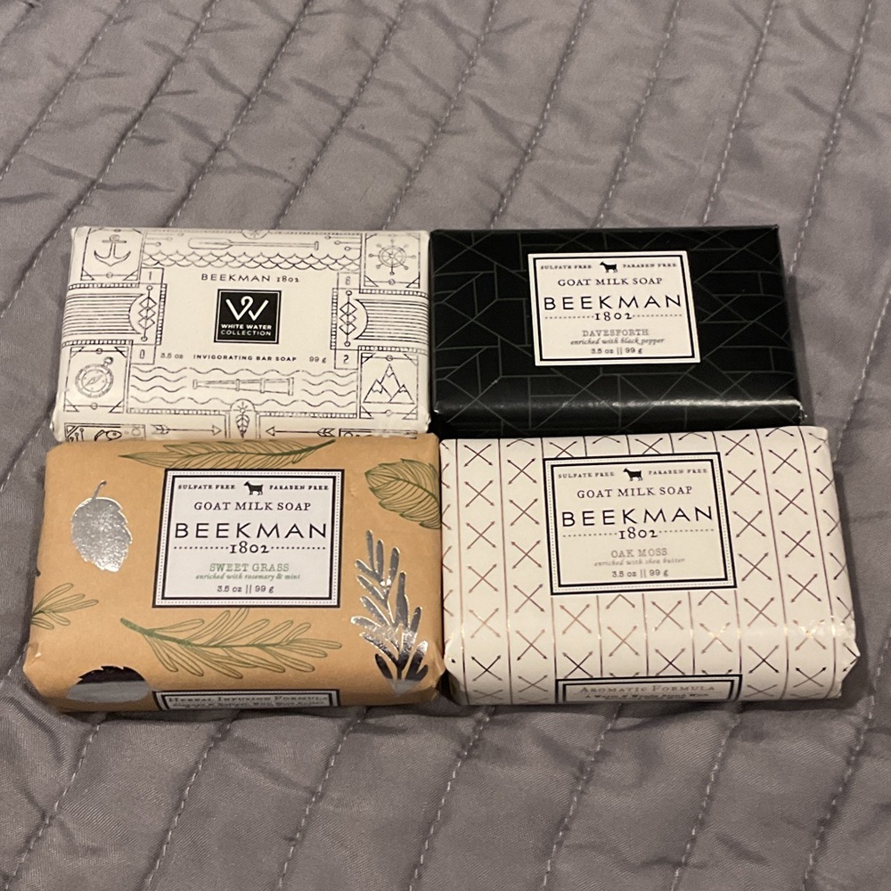 Beekman 1802 Bath Soap Set - Black, White, Tan - Picture 8 of 8